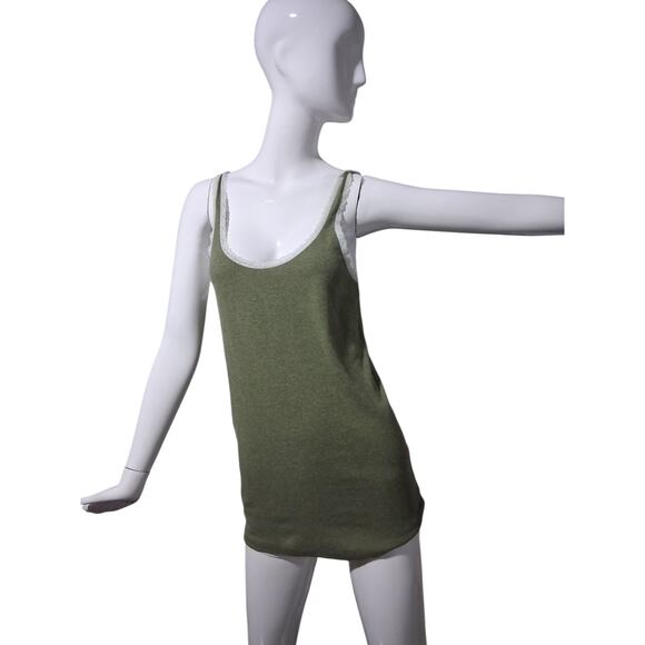 Y2K Vtg Gap Womens size Large Lace Cotton Grungecore Preppy Academia Cami Top - Picture 12 of 12